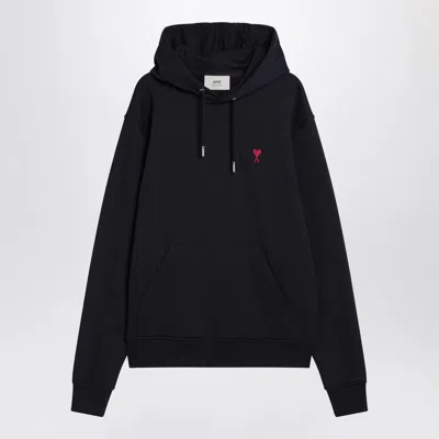 AMI ALEXANDRE MATTIUSSI WOMEN'S AMI DE COEUR BLUE HOODIE