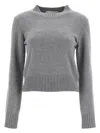 Ami Alexandre Mattiussi Ami Paris Wool And Cashmere Sweater In Grisclair