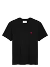 Ami Alexandre Mattiussi Ami Paris Black Ami De Coeur T Shirt In Black
