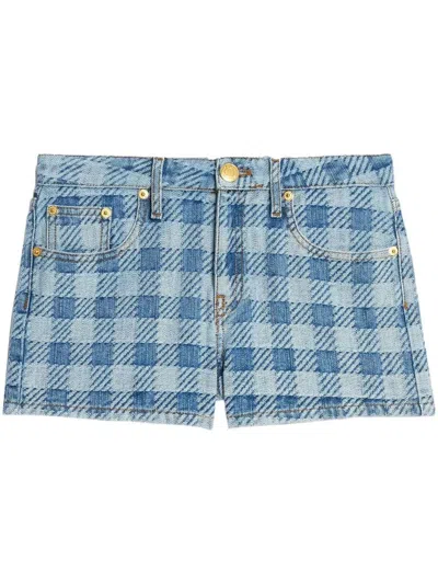 Ami Alexandre Mattiussi Women's Denim Shorts In Blue