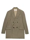 Ami Alexandre Mattiussi Ami Paris Houndstooth Double Breasted Blazer