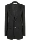 Ami Alexandre Mattiussi Ami Paris Fitted Two Button Jacket Clothing In Black