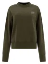 Ami Alexandre Mattiussi Ami Relaxed Fit Cotton Sweatshirt In Green