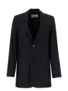 Ami Alexandre Mattiussi Wool Blazer With Back Slit And Front Pockets