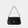 Ami Alexandre Mattiussi Paname Paname Dhoulder Bag In Black