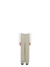 Ami Alexandre Mattiussi Ami Paris Light Grey Wool Trousers