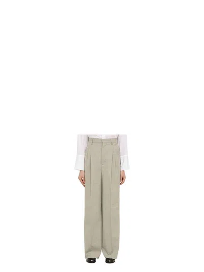 AMI ALEXANDRE MATTIUSSI WOMEN'S POLYESTER TROUSERS