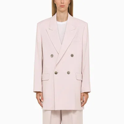 Ami Alexandre Mattiussi Ami Paris Double Breasted Tailored Blazer In Pink
