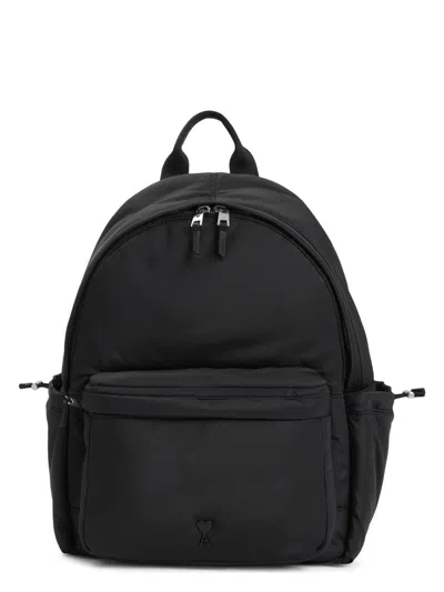 Ami Alexandre Mattiussi Women's Sac A Dos Ami De Coeur In Black