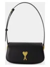 Ami Alexandre Mattiussi Ami Paris Black Leather Shoulder Bag