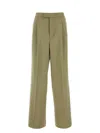 Ami Alexandre Mattiussi Ami Paris Sage Green Viscose Blend Pant