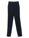 Ami Alexandre Mattiussi Ami Paris Women Wool Cigarette Trousers In Navy