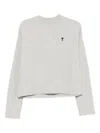 Ami Alexandre Mattiussi Ami Paris Women Ami De Coeur Cotton Sweatshirt In Animal Print
