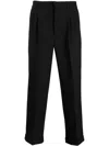 Ami Alexandre Mattiussi Virgin Wool Straight-leg Pants In Black