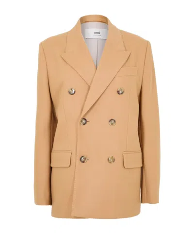 Ami Alexandre Mattiussi Women's Tailored Fit Textured Blazer In Neutral