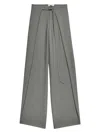Ami Alexandre Mattiussi Ami Paris Wide Fit Pants In Green
