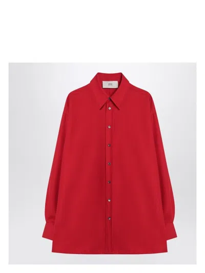 AMI ALEXANDRE MATTIUSSI WOMEN'S WOOL SHIRT