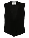 Ami Alexandre Mattiussi Ami Paris Wool Sleeveless Jacket In Black