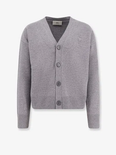 AMI ALEXANDRE MATTIUSSI WOOL AND CASHMERE CARDIGAN