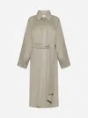 Ami Alexandre Mattiussi Ami Paris Long Belted Coat Clothing In Beige