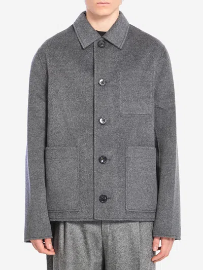 AMI ALEXANDRE MATTIUSSI WOOL AND CASHMERE JACKET