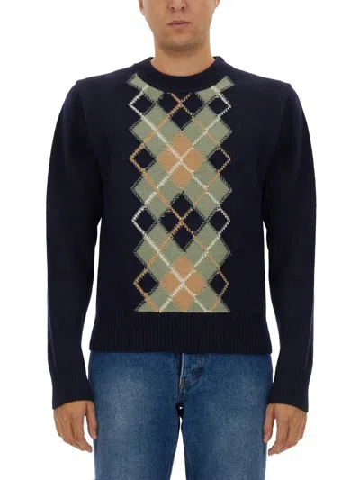 AMI ALEXANDRE MATTIUSSI WOOL AND CASHMERE SWEATER