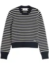 AMI ALEXANDRE MATTIUSSI WOOL AND COTTON BLEND SAILOR SWEATER