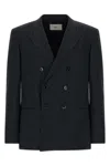 Ami Alexandre Mattiussi Tailored Wool Blazer Featuring Notch Lapel In Black