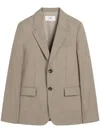 Ami Alexandre Mattiussi Oversize Two Buttons Jacket Neutrals For Men In Neutrals