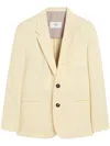 Shop Ami Alexandre Mattiussi Wool Blazer In Yellow