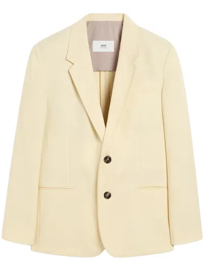 Ami Alexandre Mattiussi Wool Blazer In Yellow