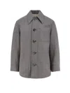 Ami Alexandre Mattiussi Overshirt Made From Wool Blend Fabric In Gray