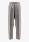 Ami Alexandre Mattiussi Wool-blend Tailored Pants In Gray