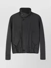 Ami Alexandre Mattiussi Wool Bomber Jacket Featuring High Collar In Black