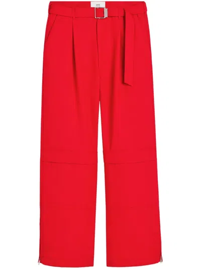 AMI ALEXANDRE MATTIUSSI WOOL CARGO PANTS
