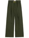 Ami Alexandre Mattiussi Wool Cargo Pants In Green