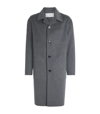AMI ALEXANDRE MATTIUSSI WOOL-CASHMERE OVERCOAT