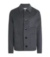 Ami Alexandre Mattiussi Grey Jacket With Classic Lapels And Button Closure In Wool Man In Black