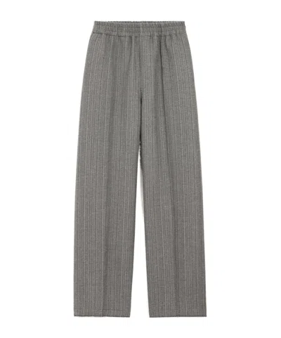 Ami Alexandre Mattiussi Wool Casual Pants In Gray