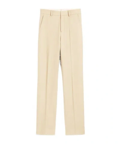Ami Alexandre Mattiussi Wool Casual Pants In White