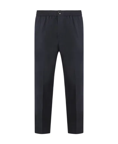 Ami Alexandre Mattiussi Wool Casual Trousers In Blue