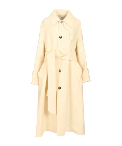 Ami Alexandre Mattiussi Wool Coat In Brown