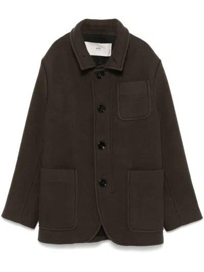AMI ALEXANDRE MATTIUSSI AMI WOOL COAT