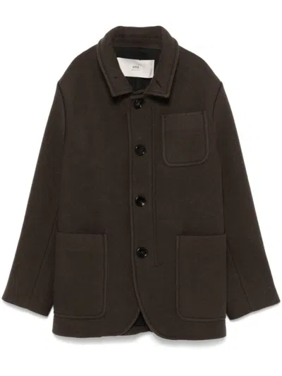 AMI ALEXANDRE MATTIUSSI WOOL COAT