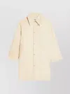 Ami Alexandre Mattiussi Ami Beige Cotton Mid-length Coat In Neutral