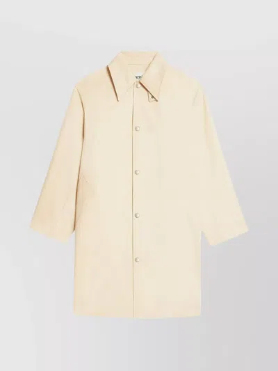AMI ALEXANDRE MATTIUSSI WOOL COATS BACK VENT