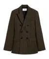 Ami Alexandre Mattiussi Wool Double-breasted Blazer In Black