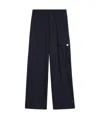 Ami Alexandre Mattiussi Wool Gabardine Casual Pants In Black
