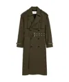Ami Alexandre Mattiussi Double-breasted Belted Virgin Wool-gabardine Trench Coat