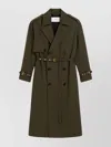 Ami Alexandre Mattiussi Wool Gabardine Trench Coat